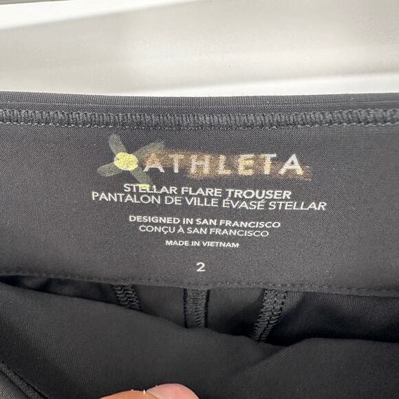 ATHLETA Stellar Flare Tailored Trouser in Black // 2 - Picture 6 of 13